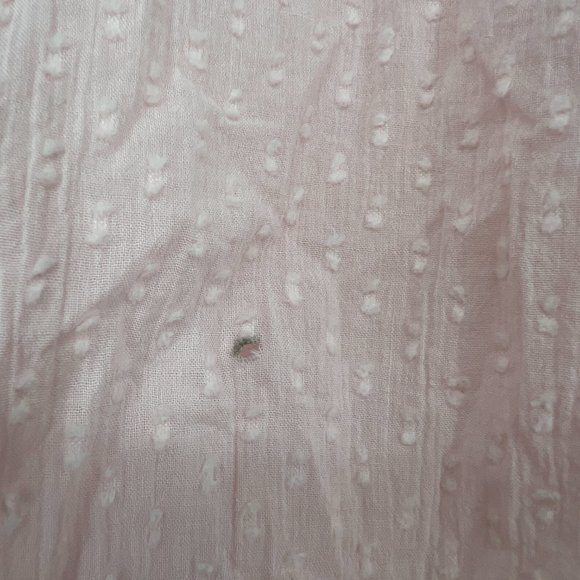 Court & Rowe Women's Clip Dot Cotton Button-Up Shirt Chambray Pink Large NWOT - Picture 7 of 9